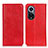 Leather Case Stands Flip Cover Holder K01Z for Huawei Honor 50 5G Red