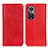 Leather Case Stands Flip Cover Holder K01Z for Huawei Nova 9 Pro Red