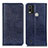 Leather Case Stands Flip Cover Holder K01Z for Nokia C21 Plus Blue