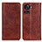 Leather Case Stands Flip Cover Holder K01Z for OnePlus Ace 5G Brown