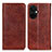 Leather Case Stands Flip Cover Holder K01Z for OnePlus Nord CE 3 5G Brown