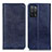 Leather Case Stands Flip Cover Holder K01Z for Oppo A56 5G Blue