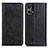 Leather Case Stands Flip Cover Holder K01Z for Oppo F21s Pro 4G Black