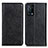 Leather Case Stands Flip Cover Holder K01Z for Oppo K9 5G Black