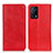 Leather Case Stands Flip Cover Holder K01Z for Oppo K9 5G Red