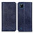 Leather Case Stands Flip Cover Holder K01Z for Realme C11 (2021) Blue