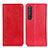 Leather Case Stands Flip Cover Holder K01Z for Sony Xperia 1 III Red