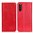 Leather Case Stands Flip Cover Holder K01Z for Sony Xperia 10 III Lite Red