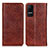 Leather Case Stands Flip Cover Holder K01Z for Xiaomi Civi 1S 5G Brown