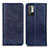 Leather Case Stands Flip Cover Holder K01Z for Xiaomi POCO M3 Pro 5G Blue