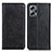 Leather Case Stands Flip Cover Holder K01Z for Xiaomi Poco X4 GT 5G Black