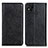 Leather Case Stands Flip Cover Holder K01Z for Xiaomi Redmi 9C NFC Black