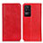 Leather Case Stands Flip Cover Holder K01Z for Xiaomi Redmi K40S 5G Red