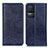 Leather Case Stands Flip Cover Holder K01Z for Xiaomi Redmi K50 5G Blue