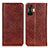 Leather Case Stands Flip Cover Holder K01Z for Xiaomi Redmi K50 Gaming 5G Brown