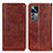 Leather Case Stands Flip Cover Holder K01Z for Xiaomi Redmi K50 Ultra 5G Brown