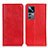 Leather Case Stands Flip Cover Holder K01Z for Xiaomi Redmi K50 Ultra 5G Red