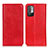 Leather Case Stands Flip Cover Holder K01Z for Xiaomi Redmi Note 10 5G Red