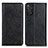 Leather Case Stands Flip Cover Holder K01Z for Xiaomi Redmi Note 11 4G (2022) Black