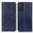 Leather Case Stands Flip Cover Holder K01Z for Xiaomi Redmi Note 11 4G (2022) Blue