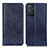 Leather Case Stands Flip Cover Holder K01Z for Xiaomi Redmi Note 11 Pro 4G Blue