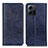 Leather Case Stands Flip Cover Holder K01Z for Xiaomi Redmi Note 12 4G Blue