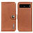 Leather Case Stands Flip Cover Holder K02Z for Google Pixel 7 Pro 5G Brown