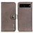 Leather Case Stands Flip Cover Holder K02Z for Google Pixel 7 Pro 5G Gray