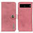 Leather Case Stands Flip Cover Holder K02Z for Google Pixel 7 Pro 5G Pink