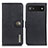Leather Case Stands Flip Cover Holder K02Z for Google Pixel 7a 5G Black