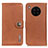 Leather Case Stands Flip Cover Holder K02Z for Huawei Honor 50 Lite Brown