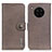 Leather Case Stands Flip Cover Holder K02Z for Huawei Honor 50 Lite Gray