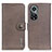 Leather Case Stands Flip Cover Holder K02Z for Huawei Honor 50 Pro 5G Gray