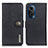 Leather Case Stands Flip Cover Holder K02Z for Huawei Honor 50 SE 5G Black