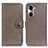 Leather Case Stands Flip Cover Holder K02Z for Huawei Honor 60 5G Gray