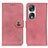 Leather Case Stands Flip Cover Holder K02Z for Huawei Honor 90 5G Pink