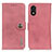 Leather Case Stands Flip Cover Holder K02Z for Huawei Honor X5 Pink