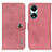 Leather Case Stands Flip Cover Holder K02Z for Huawei Honor X5 Plus Pink