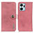 Leather Case Stands Flip Cover Holder K02Z for Huawei Honor X7a Pink