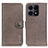 Leather Case Stands Flip Cover Holder K02Z for Huawei Honor X8a 4G Gray