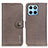 Leather Case Stands Flip Cover Holder K02Z for Huawei Honor X8a 5G Gray