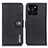 Leather Case Stands Flip Cover Holder K02Z for Huawei Honor X8b Black