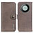 Leather Case Stands Flip Cover Holder K02Z for Huawei Mate 60 Gray