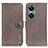 Leather Case Stands Flip Cover Holder K02Z for Huawei Nova 11i Gray