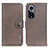 Leather Case Stands Flip Cover Holder K02Z for Huawei Nova 9 Gray