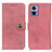 Leather Case Stands Flip Cover Holder K02Z for Motorola Moto Edge 30 Lite 5G Pink