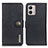 Leather Case Stands Flip Cover Holder K02Z for Motorola Moto G53 5G Black