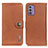 Leather Case Stands Flip Cover Holder K02Z for Nokia G42 5G Brown