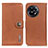 Leather Case Stands Flip Cover Holder K02Z for OnePlus Ace 2 5G Brown