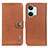 Leather Case Stands Flip Cover Holder K02Z for OnePlus Ace 2V 5G Brown